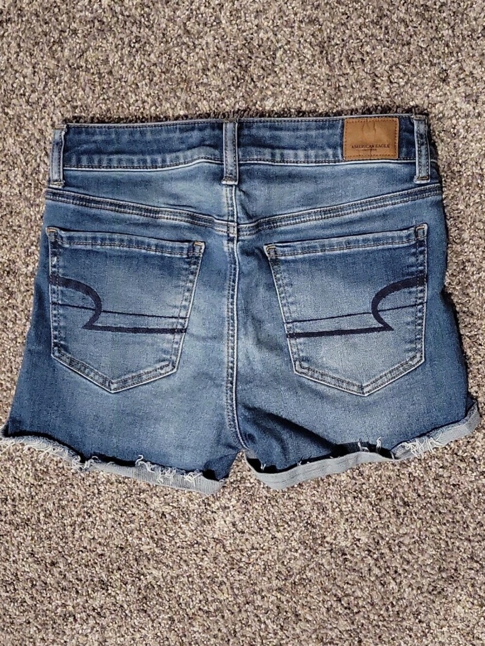 American Eagle Outfitters Blue Denim Cutoff Shorts, Size 6